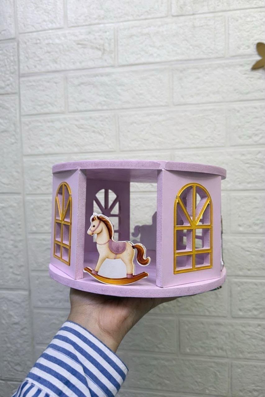 Enchanted Carousel Cake Stand