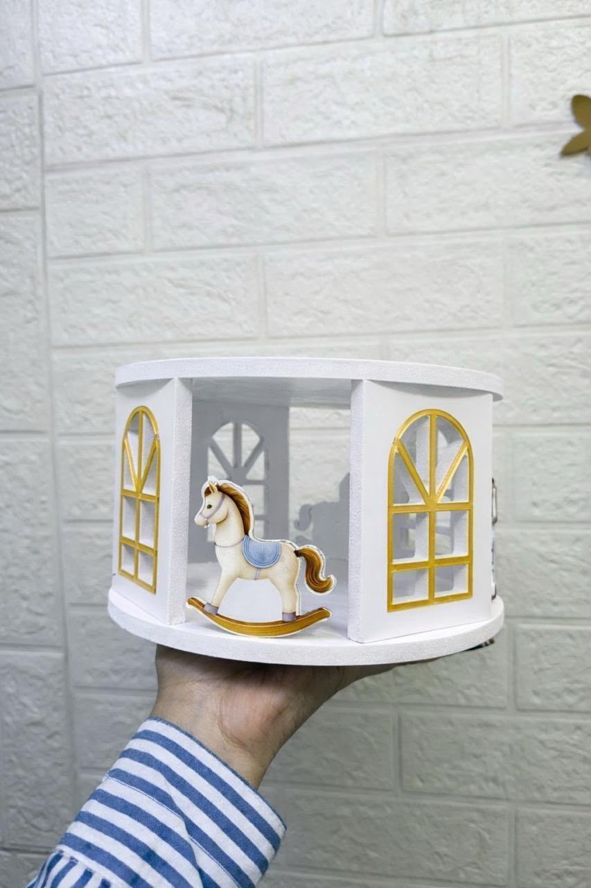 Enchanted Carousel Cake Stand