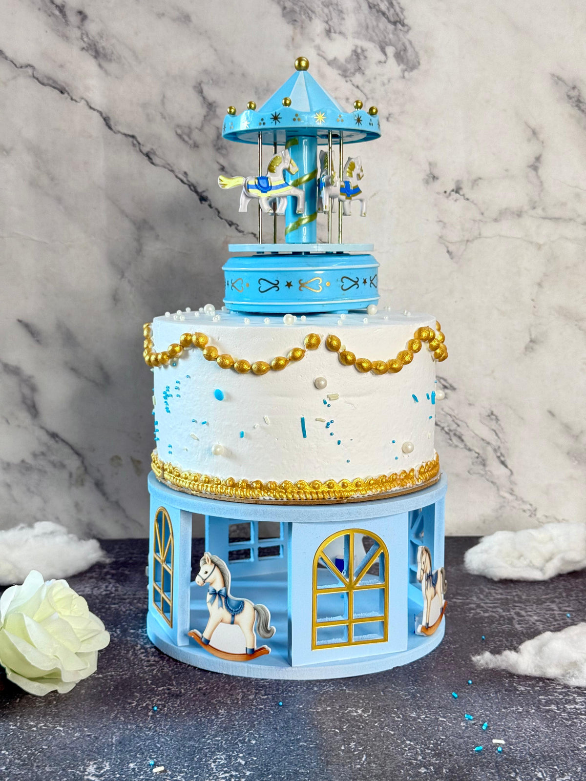 Enchanted Carousel Cake Stand