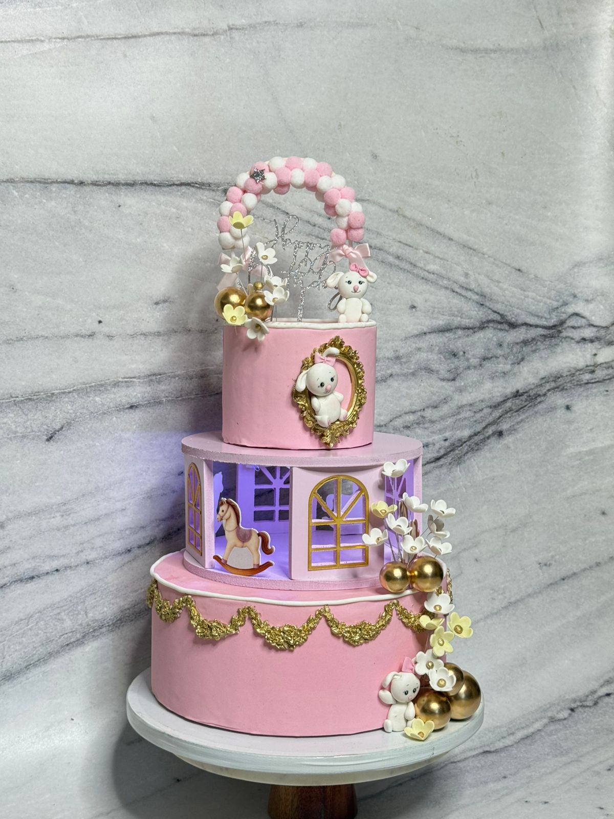 Enchanted Carousel Cake Stand